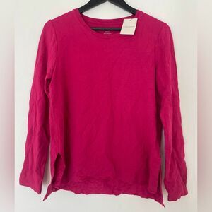 Majestic Filatures French Soft Touch Raw Hem Sweatshirt Size M